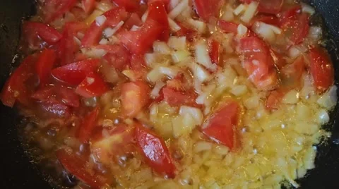 Vegetables in a pan Video stock 67354878