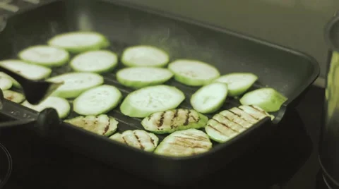 Vegetables on pan Video stock 68204451