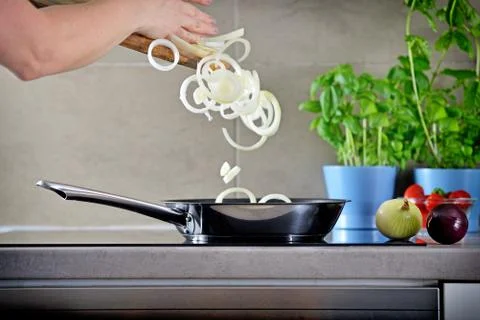Vegetables in a pan. Stock Photos
