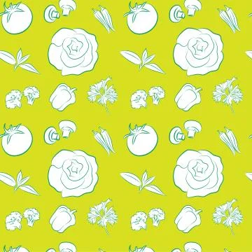 Vegetables pattern 스톡 일러스트