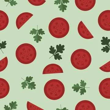 Vegetables pattern seamless vector food Illustrazione stock