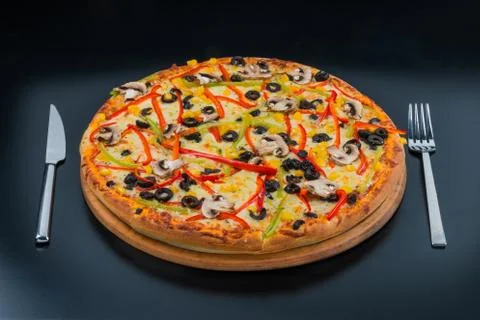 Vegetables pizza Stock Photos