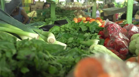 Vegetables in plastic bags Stock Footage 34568131