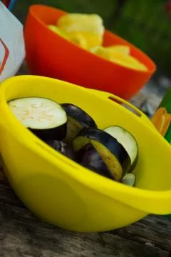 Vegetables in the plate 스톡 사진