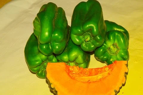 Vegetables on a plate , on the table Stock Photos