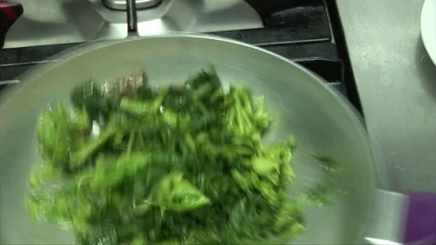 Vegetables in a pot with fish Stock Footage 75586558