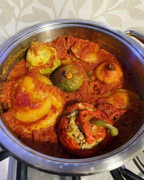 Vegetables pot Stock Photos