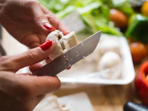 Vegetables preparation Foto stock
