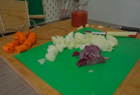 Vegetables ready to be cooked Stock Photos