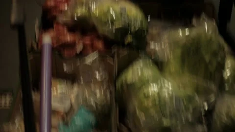 Vegetables in the restaurant kitchen Stock Footage 167184316