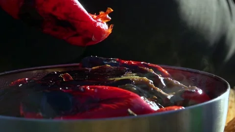 Vegetables Roasting On a Grill 스톡 동영상 166447335