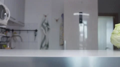 Vegetables rolling on the table, tomato , onion, food porn, 120fps, 2.6k Stock Footage 130799885