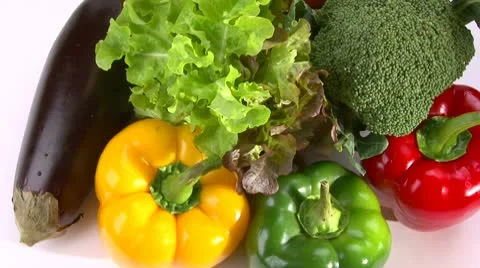 Vegetables, rotate Stock Footage 10719232