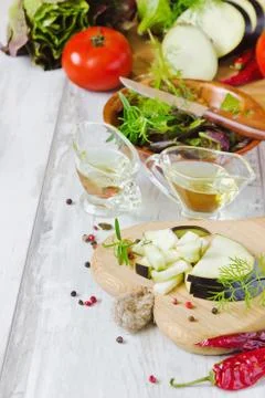 Vegetables for salad 스톡 사진