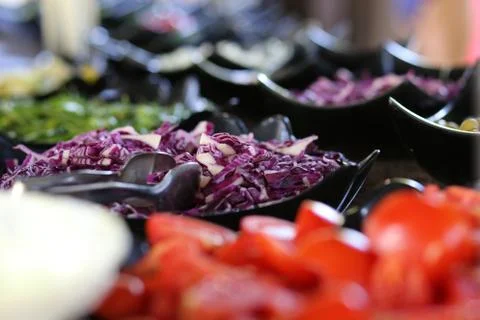Vegetables for salad Stock Photos