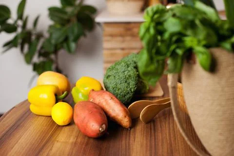 Vegetables for salad Stock Photos