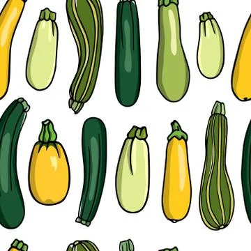 Vegetables seamless pattern Stock Illustration