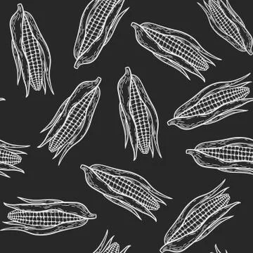 Vegetables seamless pattern Stock Illustration