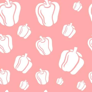 Vegetables Seamless Pattern Stock Illustration