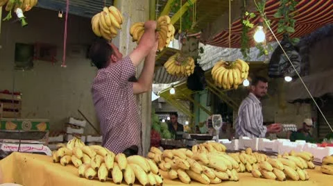 Vegetables seller Stock Footage 9341532