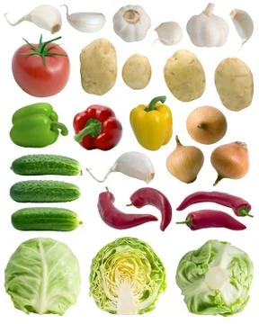 Vegetables set. Stock Photos