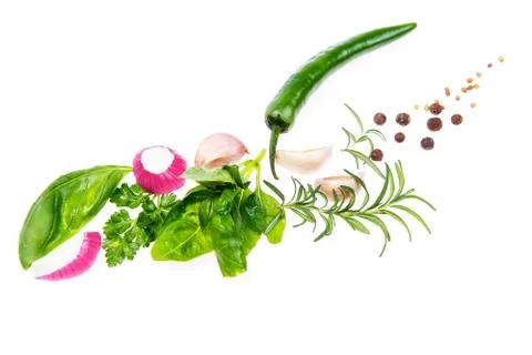 Vegetables in the shape of a bird Foto stock