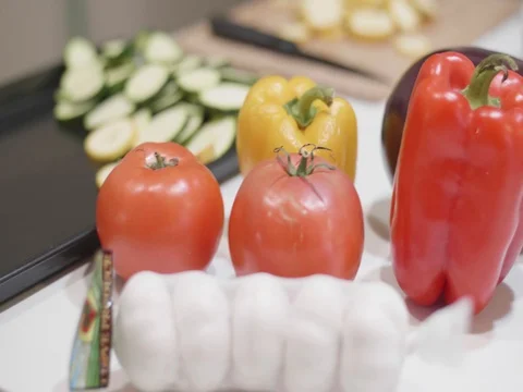 Vegetables in slow motion Stock Footage 80543534