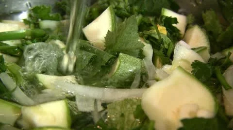 Vegetables soup Stock Footage 8951857