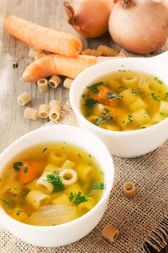 Vegetables soup Stock Photos
