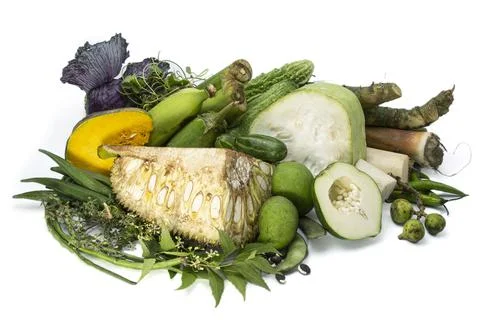 Vegetables stack of Chaitra Sankranti. traditional mix vegetable known as Pac Stock Photos