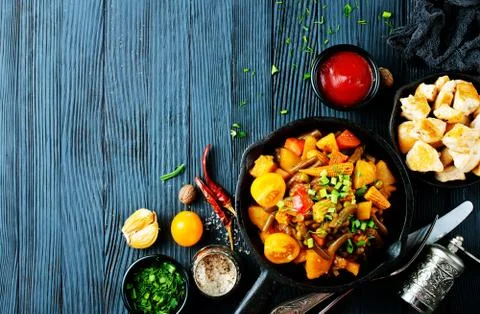 Vegetables stew Stock Photos