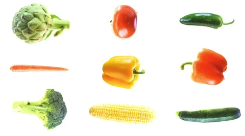 Vegetables Stop Motion UHD 4K Video stock 45817110