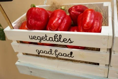 Vegetables in the store Stock Photos