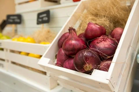 Vegetables in the store Stock Photos