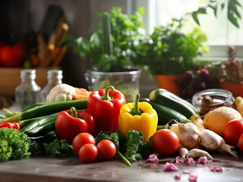 Vegetables: Symphony of Freshness 库存照片