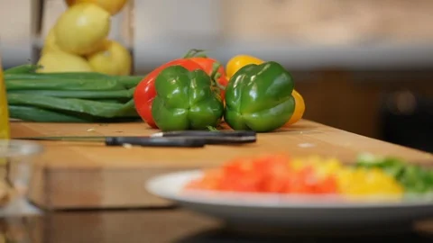 Vegetables on a table. Stock Footage 106077855