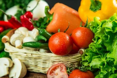 Vegetables on the table Stock Photos
