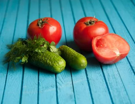 Vegetables on the table Stock Photos