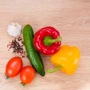 Vegetables on the table Stock Photos