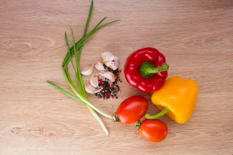 Vegetables on the table 스톡 사진