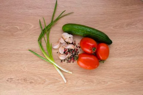Vegetables on the table Stock Photos