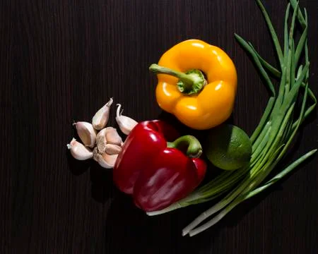 Vegetables on the table 스톡 사진