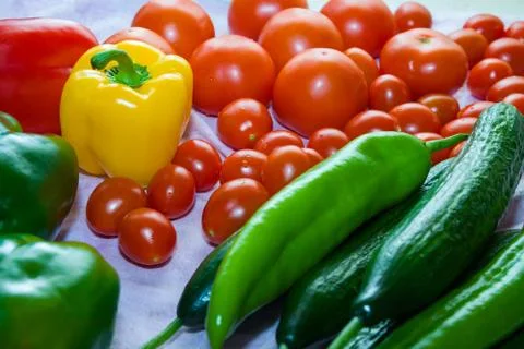 Vegetables on a table Stock Photos