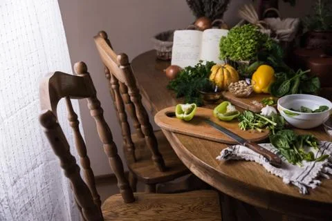 Vegetables on the table Stock Photos