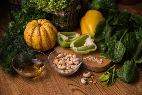 Vegetables on the table Stock Photos