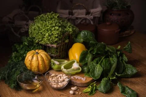 Vegetables on the table Stock Photos