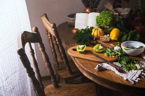 Vegetables on the table Stock Photos