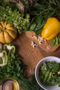 Vegetables on the table Stock Photos