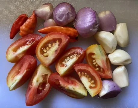 Vegetables On Table Stock Photos