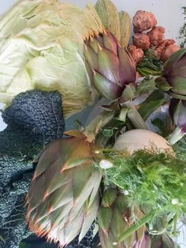 Vegetables on table Stock Photos